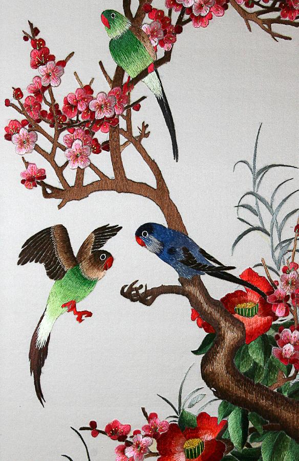 Вышивка шелком по шелку - жемчужина восточного искусства Вышивка шелком по шелку - жемчужина восточного искусства вышивка