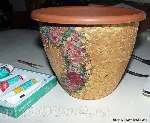 Мозаика из яичной скорлупы. Цветочный горшок Мозаика из яичной скорлупы. Цветочный горшок мастер класс
