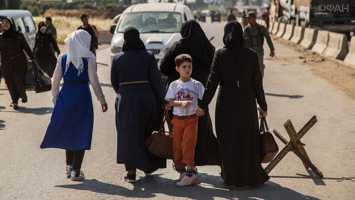 Курдские беженцы из Африна.