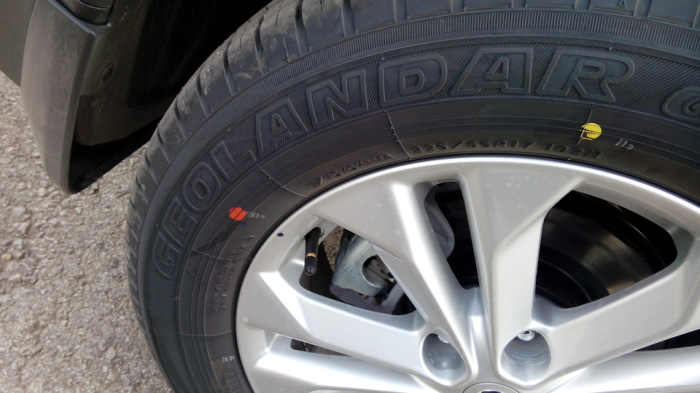 Вот что означают цветные точки и полоски, которые можно заметить на новых шинах Вот что означают цветные точки и полоски, которые можно заметить на новых шинах