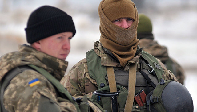 Военнослужащие украинских вооруженных сил Украины