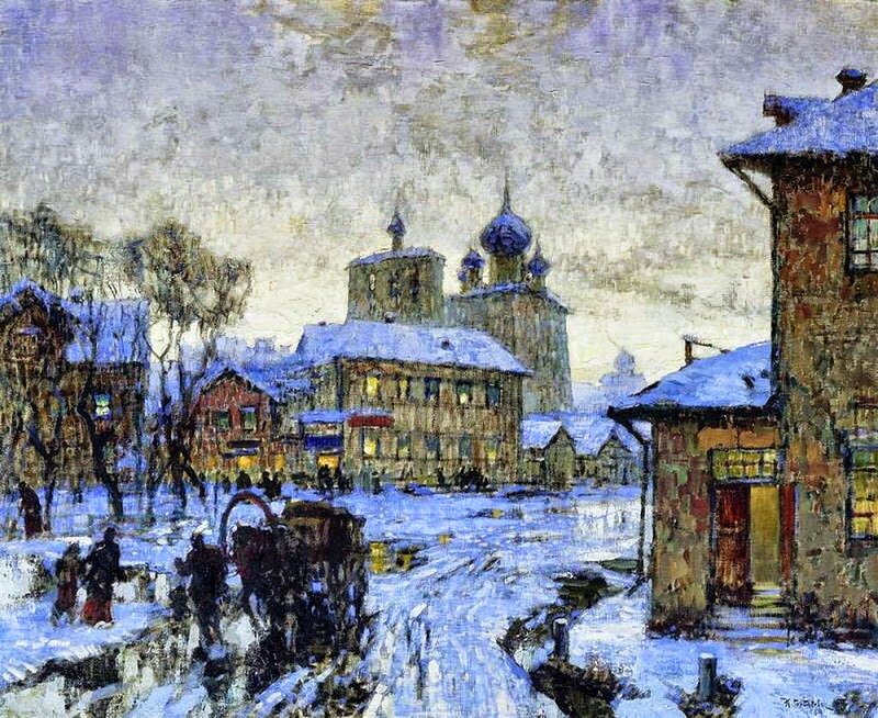 "Зима. Оттепель",  1910