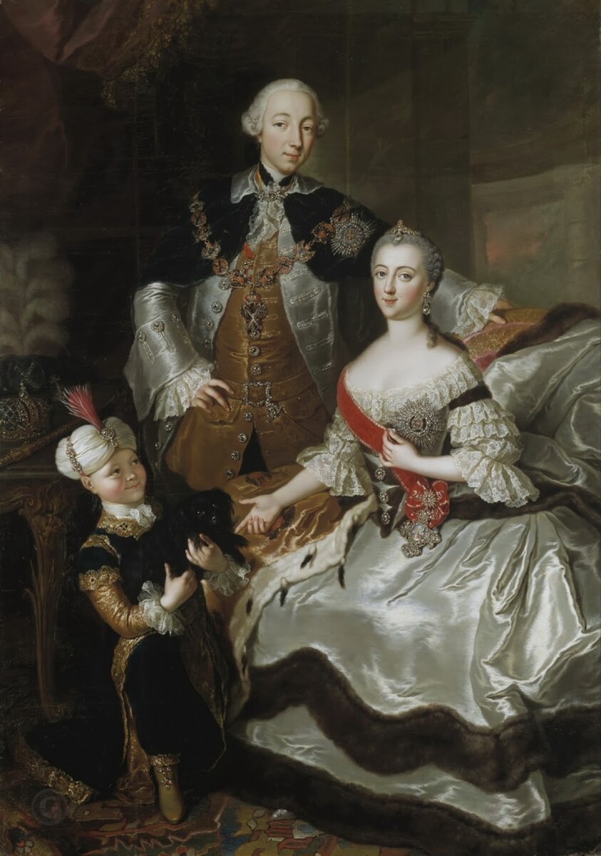 А.Р. Лисевска «Петр III и Екатерина II, российские монархи», 1756 год. © Национальный музей Стокгольма