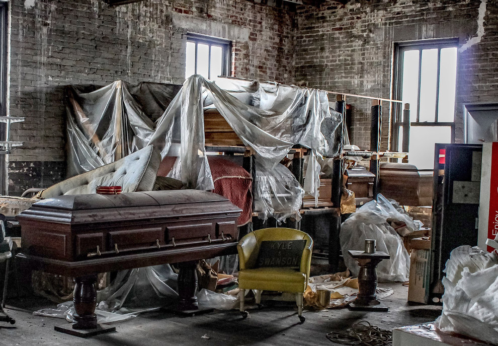 Abandoned death trap funeral home