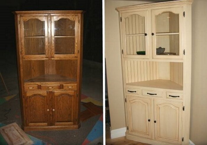 Такой шкаф прослужит еще не один год до и после, идея, мебель, ремонт, своими руками, фантазия