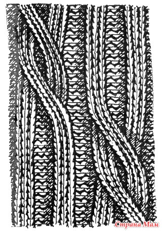 . Замечательное пособие "Самоучитель по вязанию". Продолжение. Урок 18. Варианты жгутов для любознательных (первая часть урока)