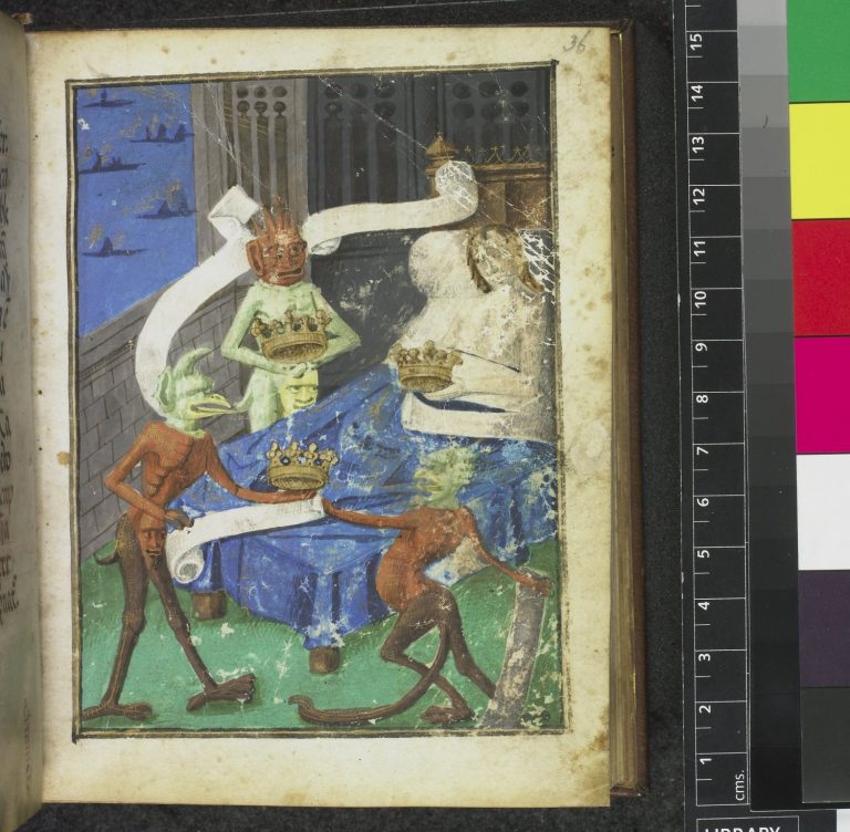 Miniature-symbolising-pride-of-a-man-in-bed-holding-a-crown-surrounded-by-demons-who-also-clutch-crowns.-Origin-France-S.-Périgord--768x752.jpg Miniature-symbolising-pride-of-a-man-in-bed-holding-a-crown-surrounded-by-demons-who-also-clutch-crowns.-Origin-France-S.-Périgord--768x752.jpg