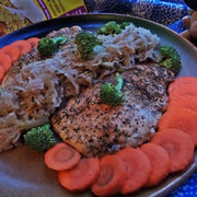 Курочка с тушёной квашеной капустой