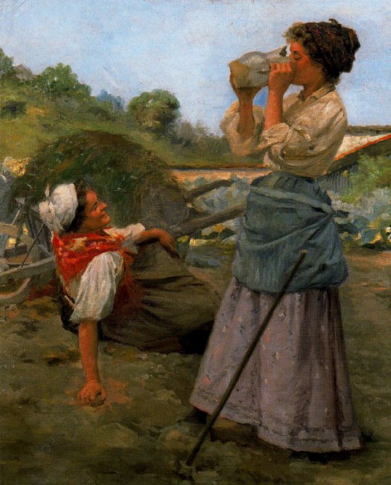 «Отдыхающие жницы». (1905 год). Автор: Сальвадор Диас Игнасио Руис де Олано.