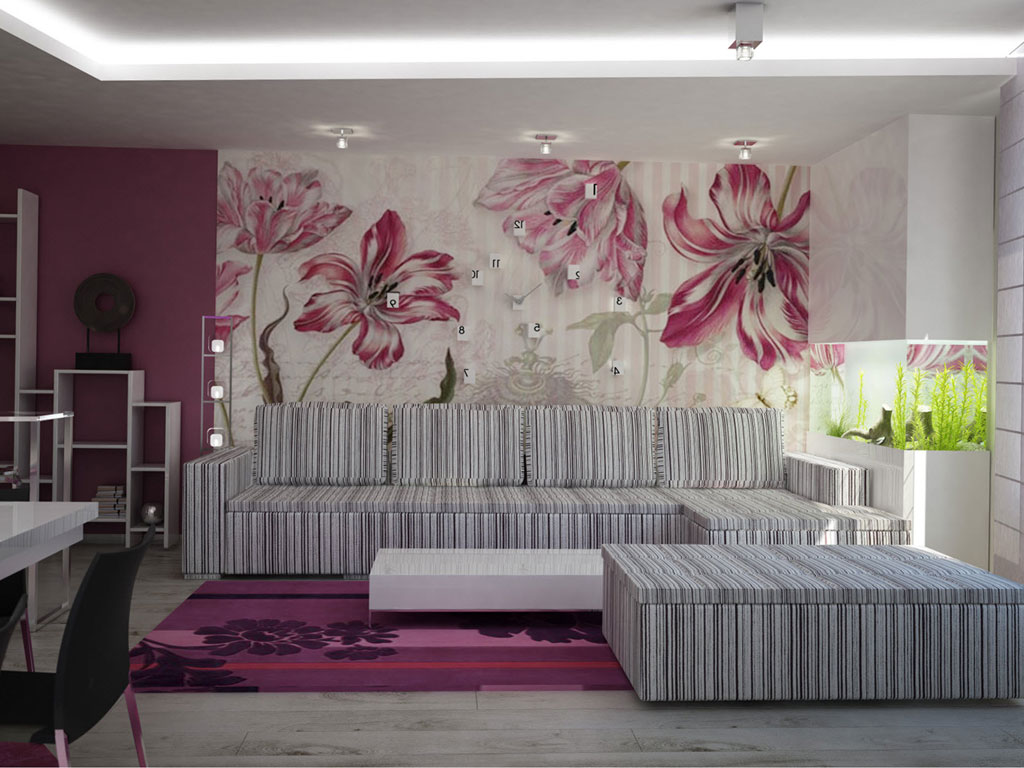 Как правильно подогнать рисунок на обоях