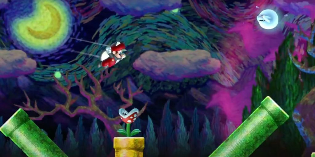Раскрашенное болото – New Super Mario Bros U