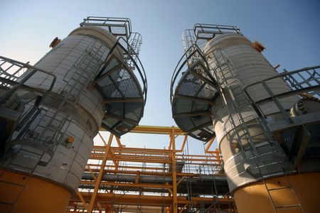 A general view shows the central station gas processing plant at Rumaila oilfield in Basra, Iraq, November 5, 2020. REUTERS/Essam Al-Sudani