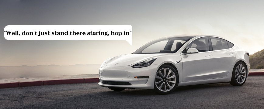 Автомобили Tesla смогут поговорить с пешеходами