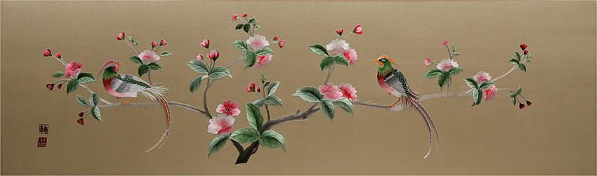 Вышивка шелком по шелку - жемчужина восточного искусства Вышивка шелком по шелку - жемчужина восточного искусства вышивка