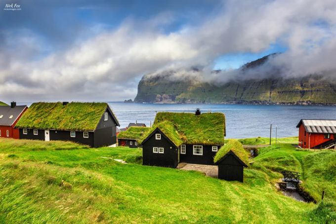 Скандинавские дома с живой крышей дом