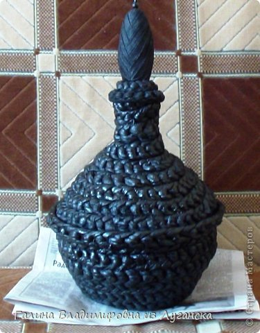 Графин - шкатулка из футболок. Мастер-класс мастер класс