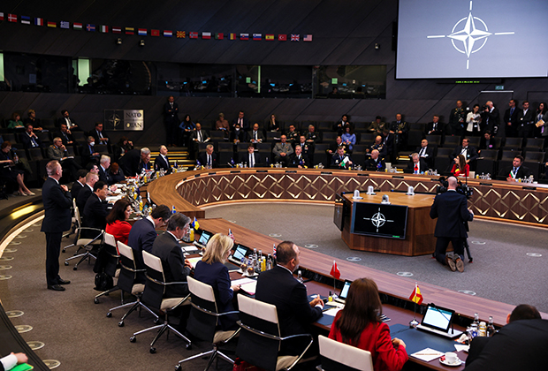 Министры иностранных дел стран НАТО в штаб-квартире альянса в Брюсселе