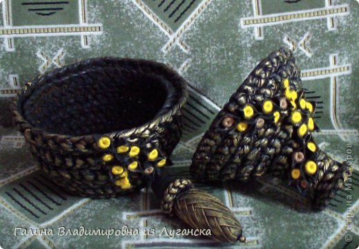 Графин - шкатулка из футболок. Мастер-класс мастер класс