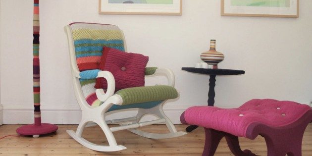 Оригинальные идеи вязаной мебели вязание,для дома и дачи,мебель