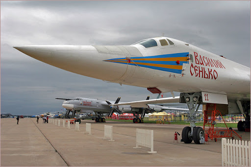 Ту-160 "ВАСИЛИЙ СЕНЬКО" на статической экспозиции МАКС-2007 :: Ту ...