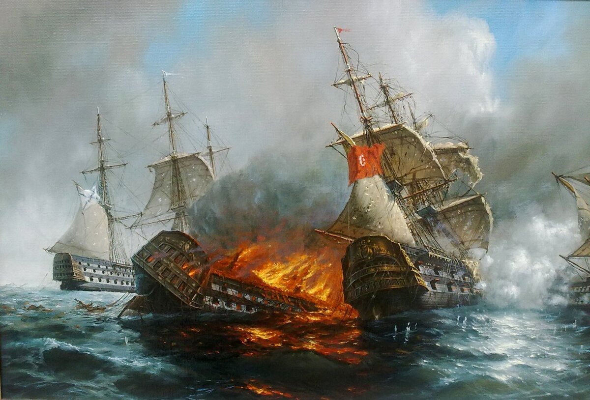 «Морское сражение с османами»
