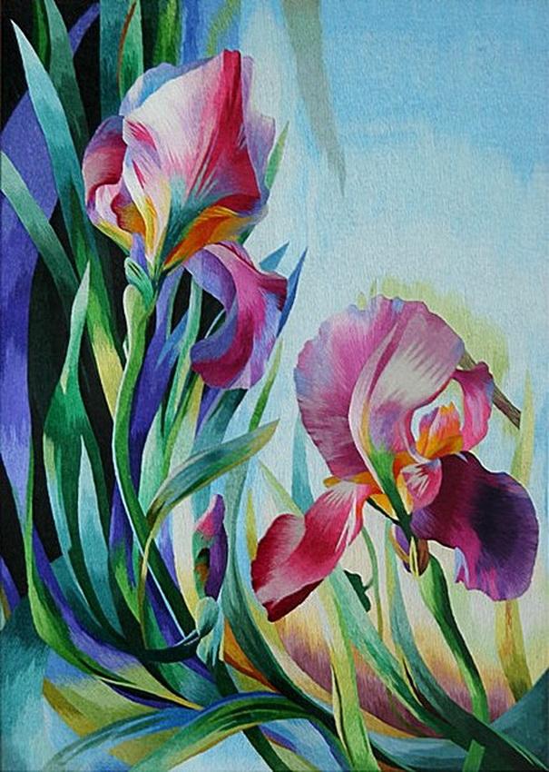 Вышивка шелком по шелку - жемчужина восточного искусства Вышивка шелком по шелку - жемчужина восточного искусства вышивка