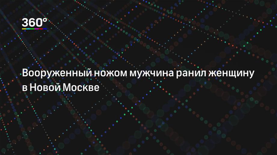 Вооруженный ножом мужчина ранил женщину в Новой Москве