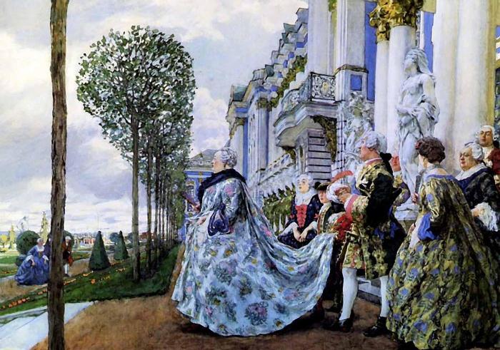 Лансере Е. Е. «Императрица Елизавета Петровна в Царском Селе» Лансере Е. Е. «Императрица Елизавета Петровна в Царском Селе»