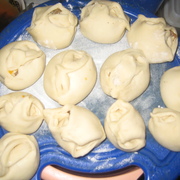 Манты с бараниной и тыквой