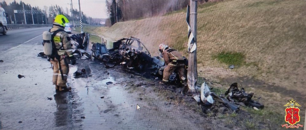 Смертельная авария с последующим возгоранием машины произошла на «Сортавала»