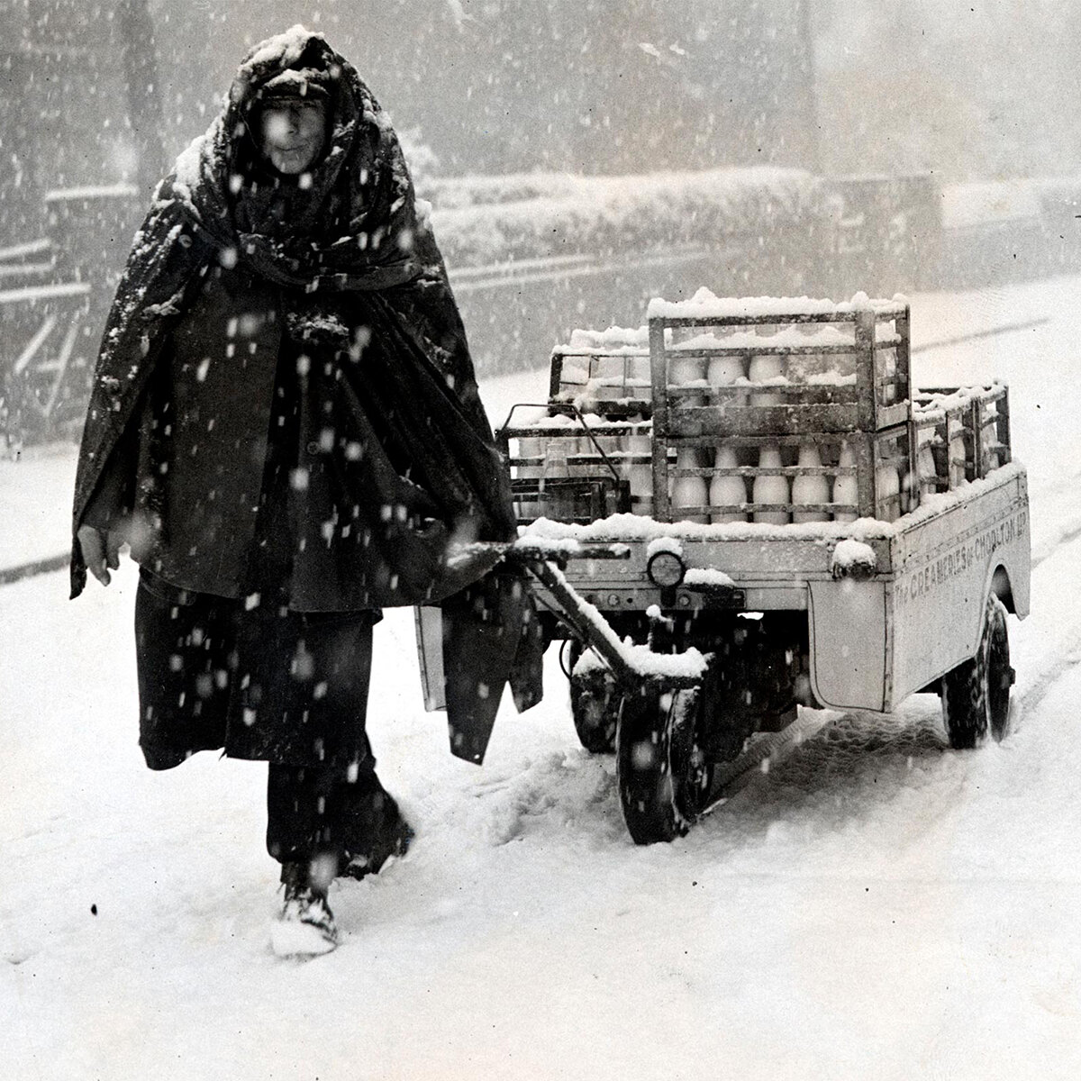 10 старых фото, как американцы переносили непривычные для них зимы Америка,зима,интересное,история,фотография