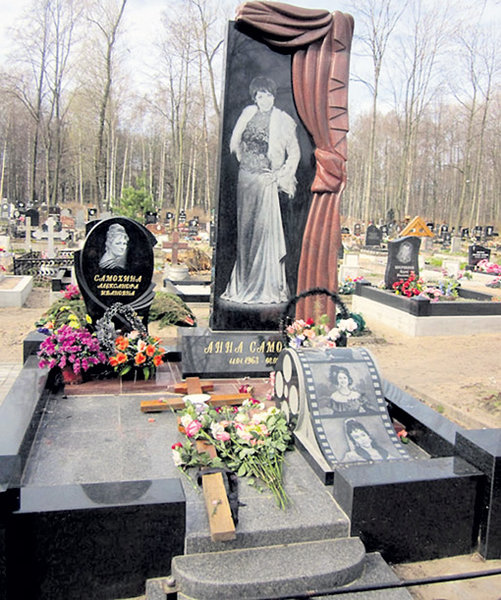 Кинозвезда похоронена на Смоленском кладбище в Санкт-Петербурге. Фото с сайта m-necropol.ru