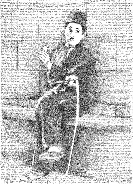Портрет Чарли Чаплина.