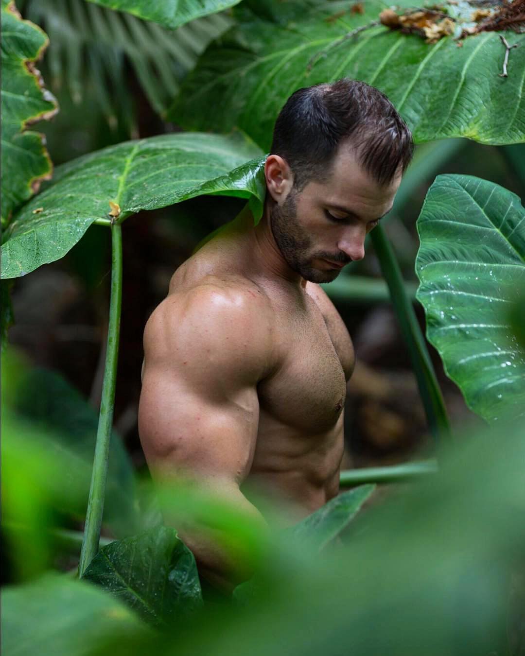 Популярный Instagram-аккаунт «Boys with Plants», где полуголые мужчины позируют с растениями 
