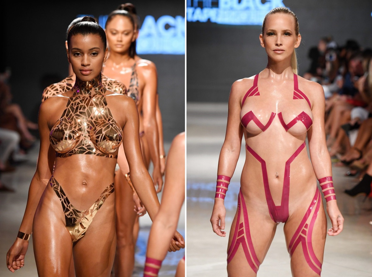 Провокационные купальники из изоленты снова вошли в моду 