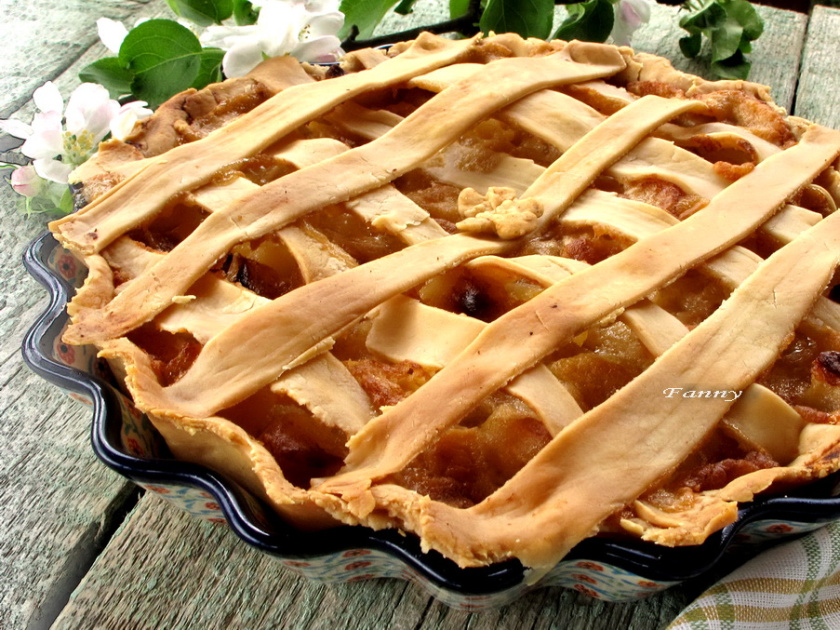 Американский яблочный пирог американская кухня,кулинария,сладкая выпечка,яблочный пирог
