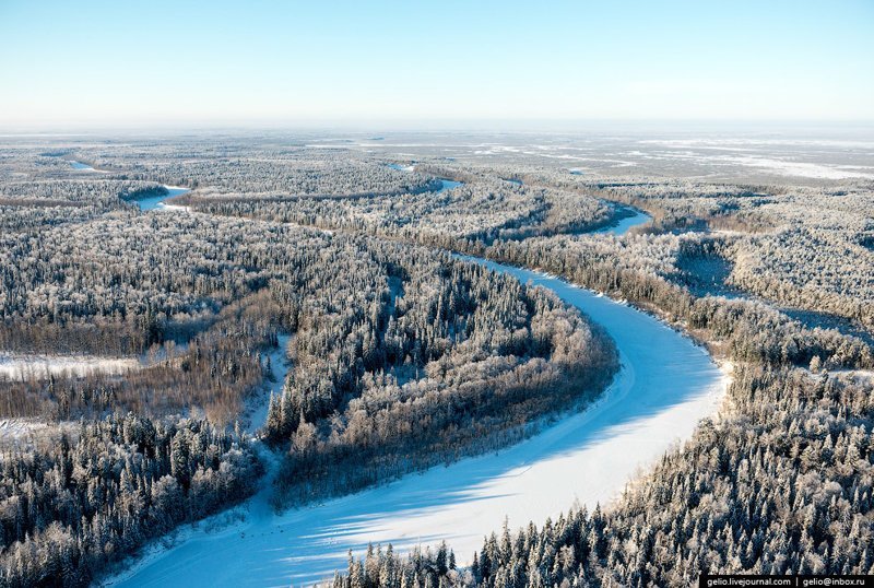 Югра с высоты Ханты-Мансийский автономный округ, Югра, фоторепортаж