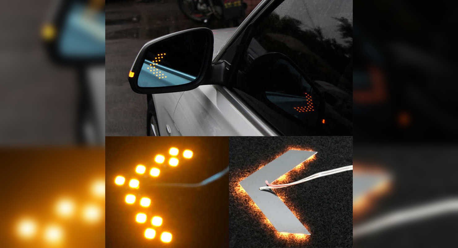 Как установить светодиодные стрелки поворотников в зеркала автомобиля