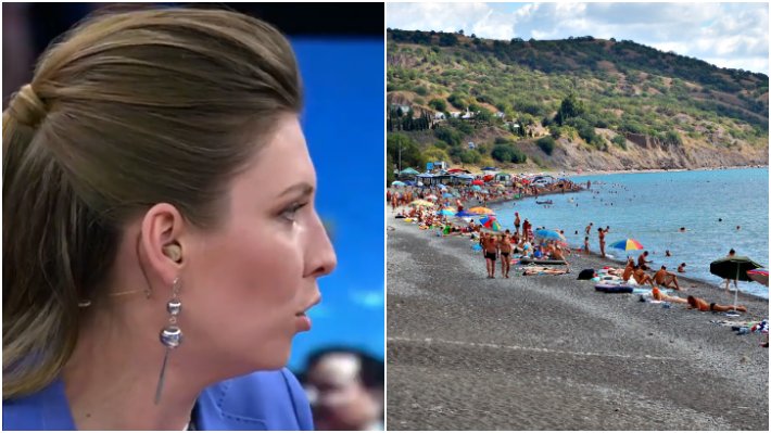 Скабеева опровергла слова украинца о "пустых пляжах" в Крыму / Коллаж: ФБА "Экономика сегодня"
