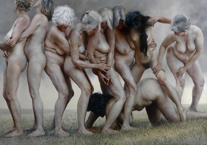Imperfect Nude Portrait Paintings