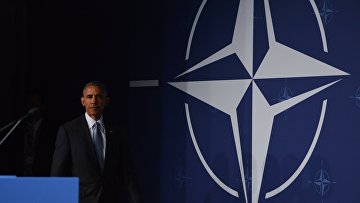 Президент США Барака Обама на саммите НАТО в Варшаве