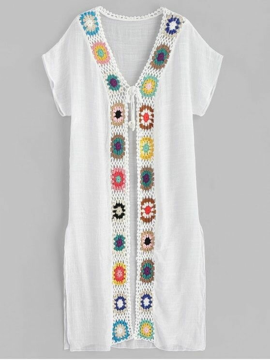 Летняя подборка стильного вязания из бабушкиного квадрата + схемы. Часть 2 вязание,мода,одежда
