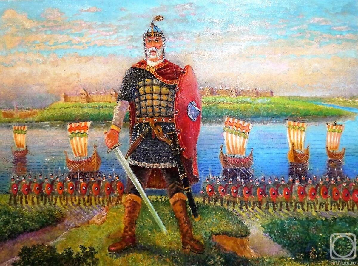 Князь Игорь у стен Константинополя. худ. Игорь Леванов