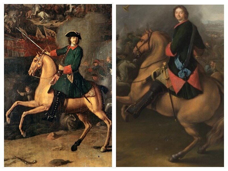На большинстве портретов с Петром I на лошади изображена именно Лизетта