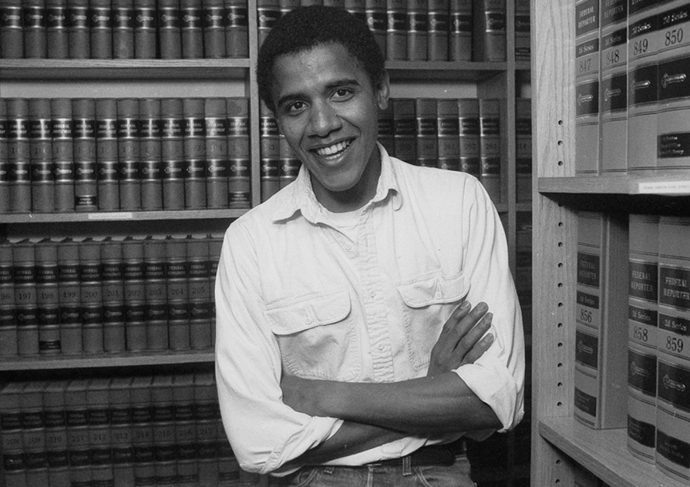 Экс-президент США Барак Обама в Гарварде, 1990 год