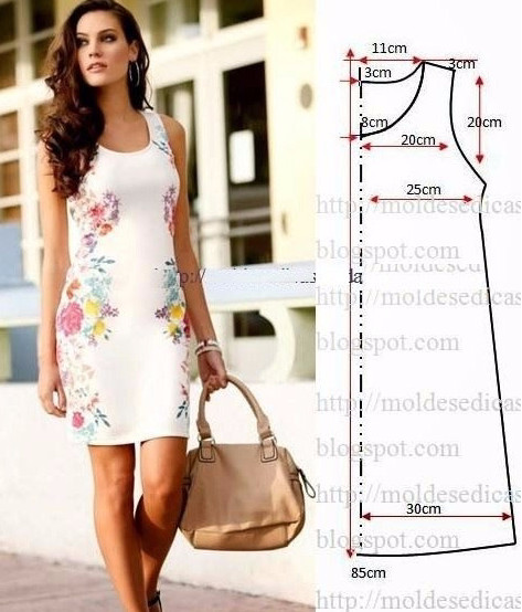 Летние платья и сарафаны с простыми выкройками Летние платья и сарафаны с простыми выкройками