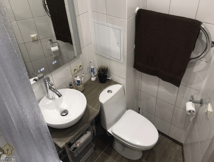 22-летний парень сделал ремонт ванной комнаты в подарок маме домашний очаг,,мастерство,мужское хобби,ремонт,своими руками,умелые руки