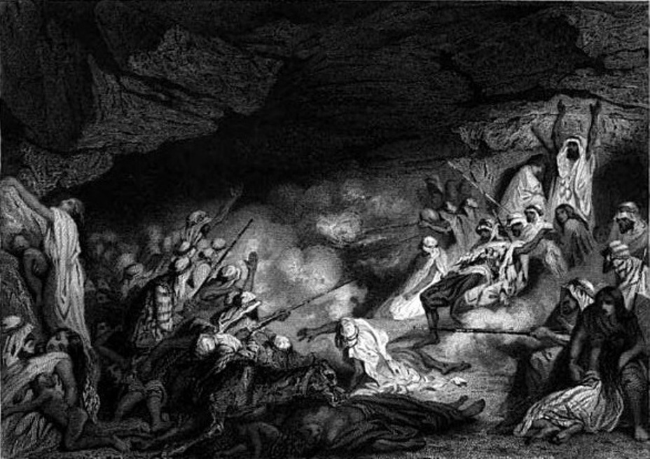​Тони Жоанно. Пещеры Дахра. Картина 1845 года books.google.fr - Наследники Наполеона: армия Африки | Warspot.ru