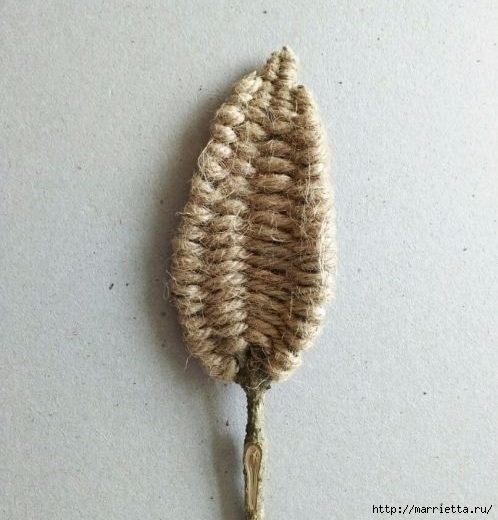 Декоративные листики из веточек и шпагата Декоративные листики из веточек и шпагата Декоративные листики из веточек и шпагата