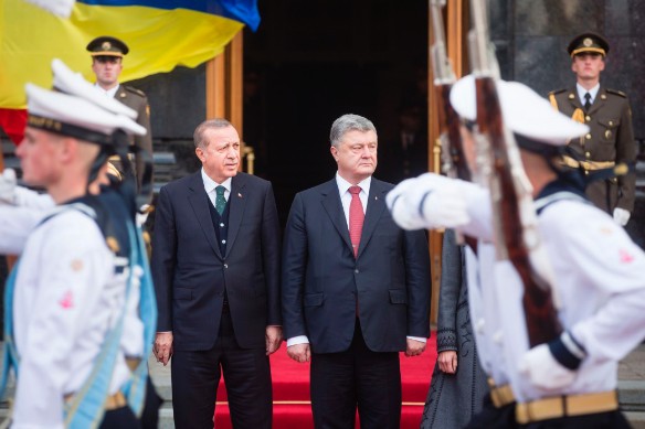 Реджеп Эрдоган и Петр Порошенко. Фото: president.gov.ua